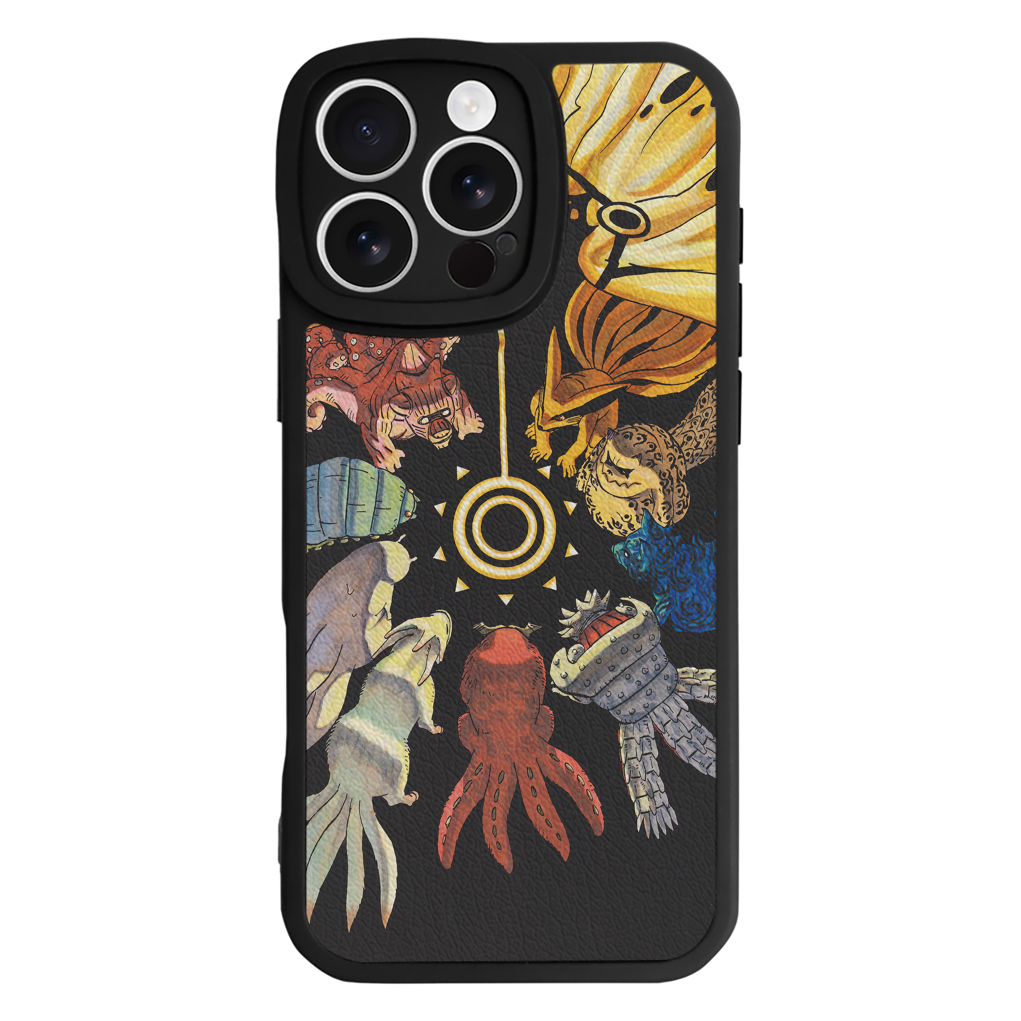 （画像用） NARUTO -ナルト- NARUTO -ナルト- 疾風伝 【iPhone 16シリーズ対応】シリコンスマホケース（レザー調） 材質：シリコン